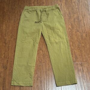 American Giant Brushed Twill Moss Drawstring Pants